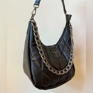 NWOT Steve Madden Hobo Stylish Black Quilted Chain Shoulder Bag